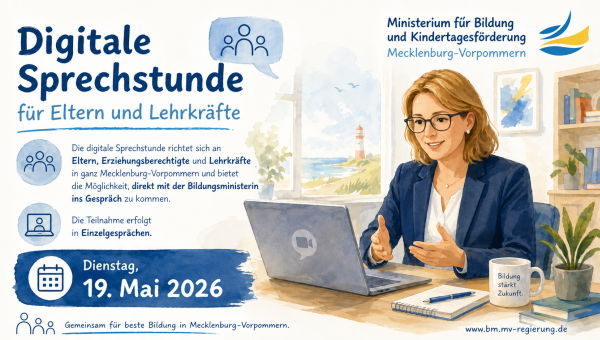 Digitale Sprechstunde für Eltern und Lehrkräfte